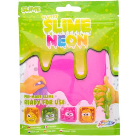 Neon színű puha slime, Rózsaszín Grafix