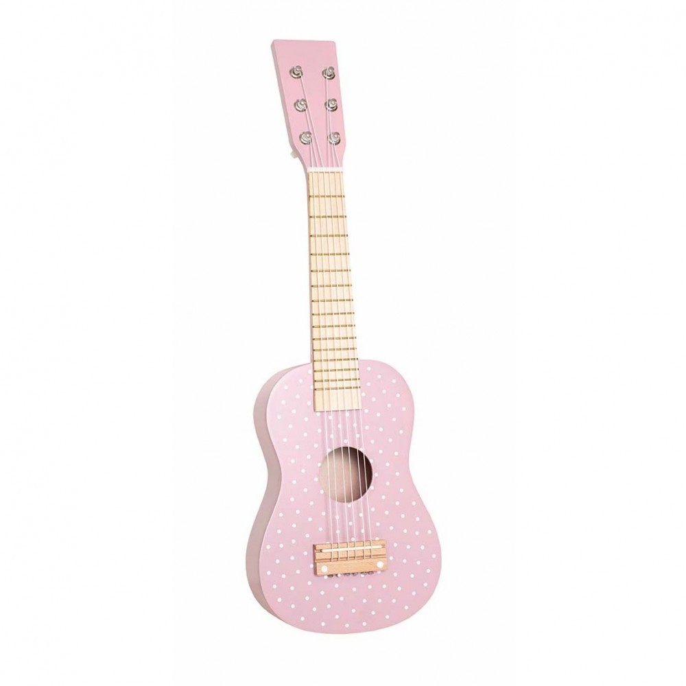 Pasztell fa gitár - rózsaszín - JABADABADO